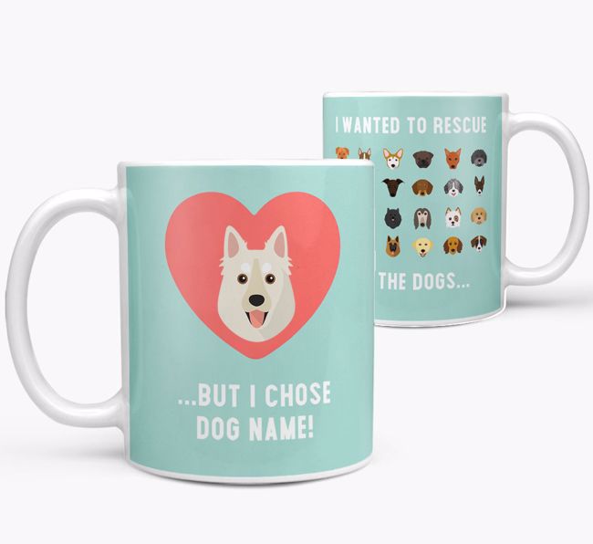 'Rescue All The Dogs' - Personalised {breedFullName} Mug